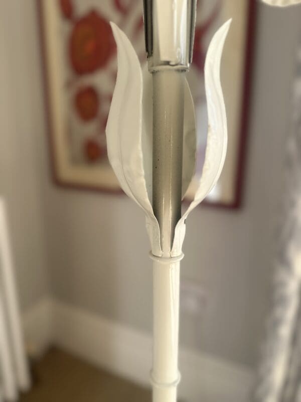 ITALIAN PAINTED TOLE LAMP BY SERGIO TERZANI, c.1970 - Image 7